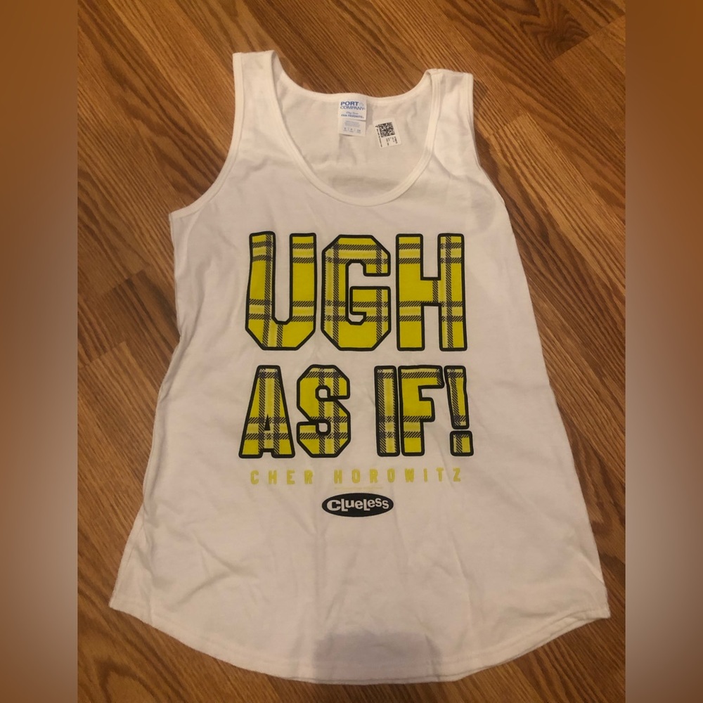 Clueless “Ugh As If” tank top for Halloween- size small, brand new
